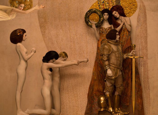 Illustration for article titled KLIMT ARANY KÉPEI ÉLŐ MODELLEKKEL!